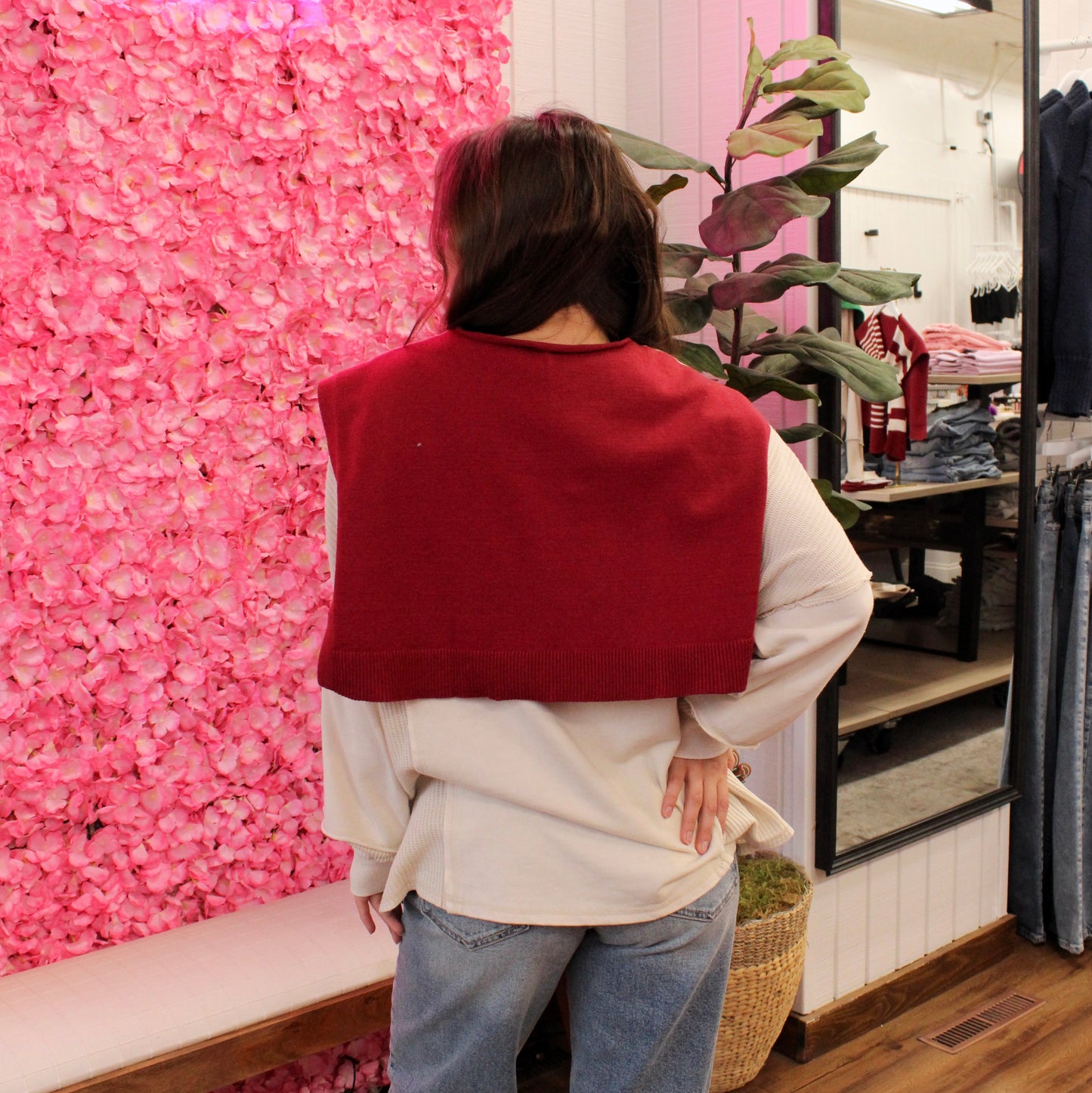 Caroline Striped Knit Shawl