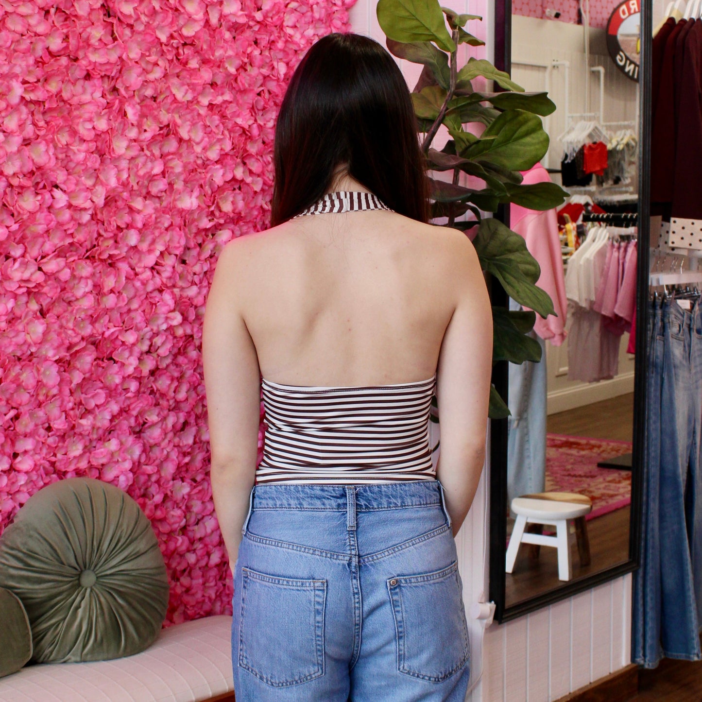 Valerie Striped Halter Tank