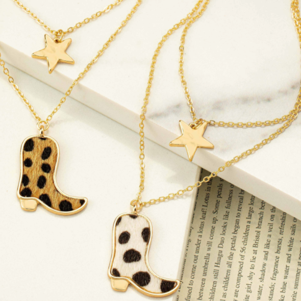 Star and Boot Necklace