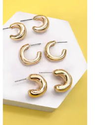 Bubbly Mini Hoop Trio