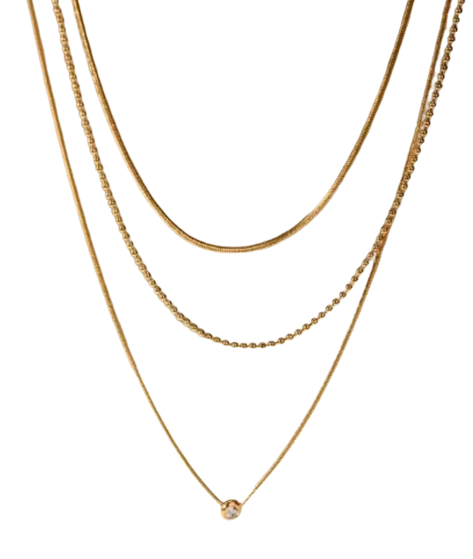 Stainless Steel Layered Necklace