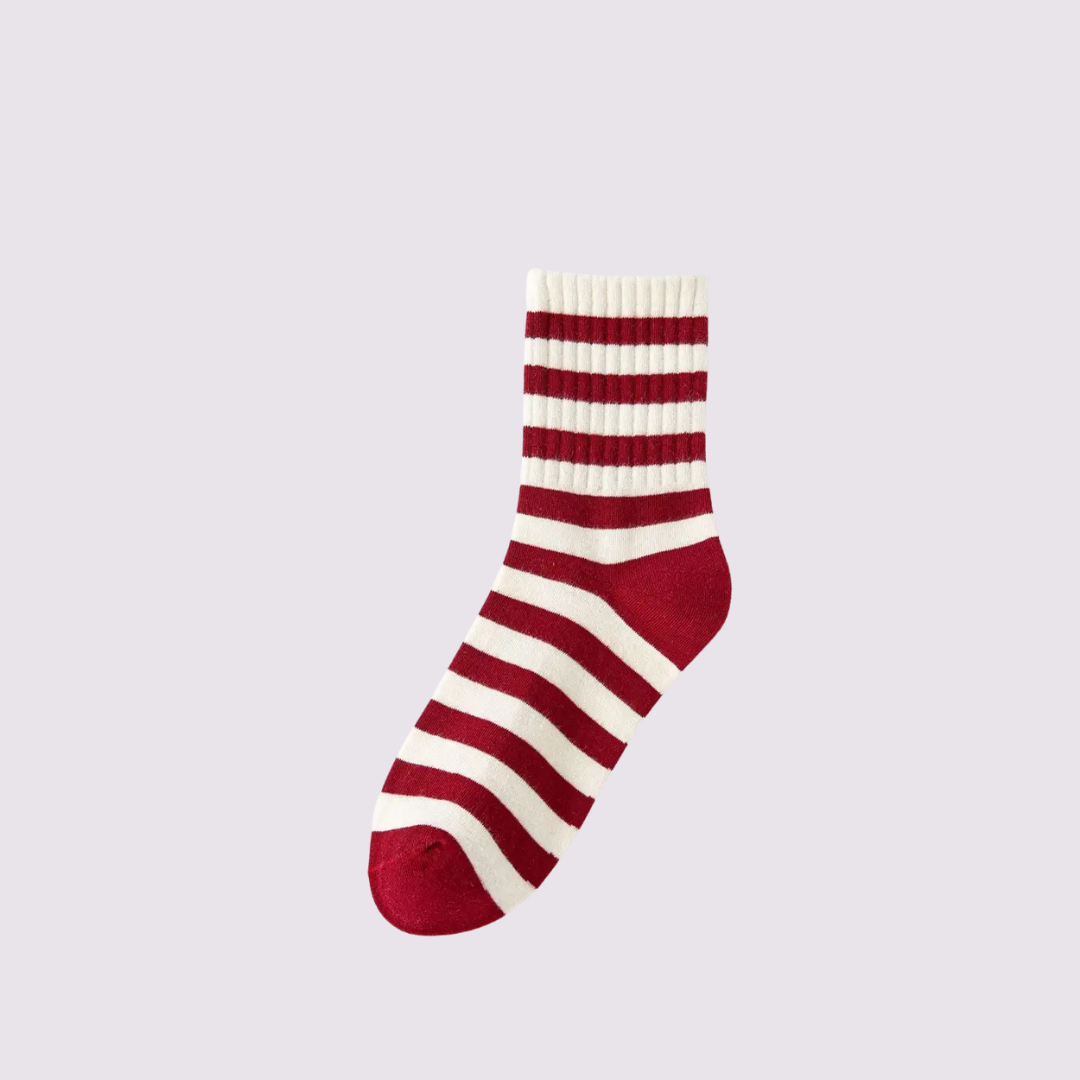 Red Striped Socks