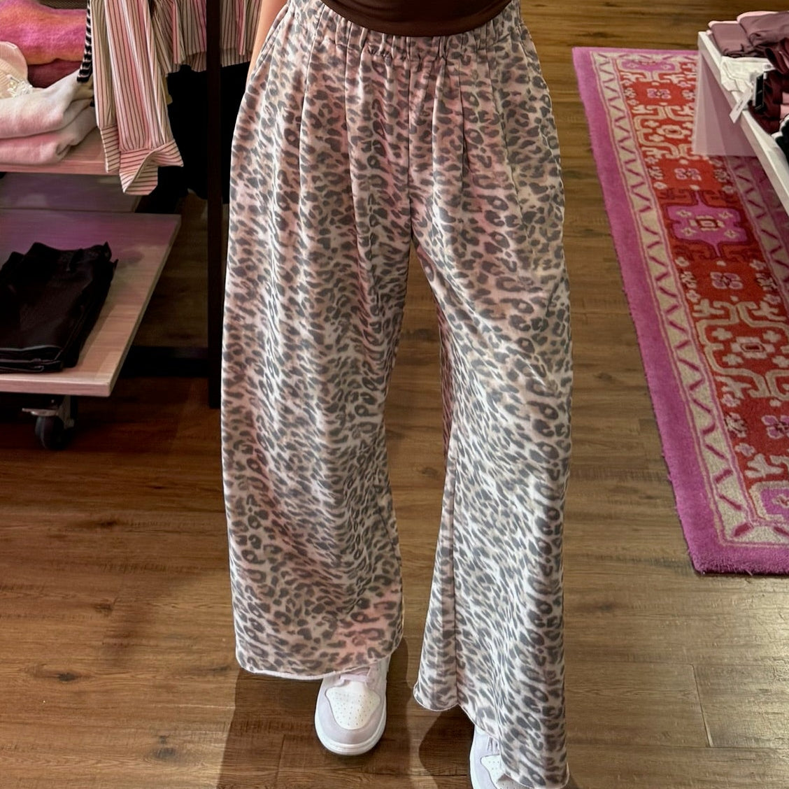 Kennidi Leopard Wide Leg Pants