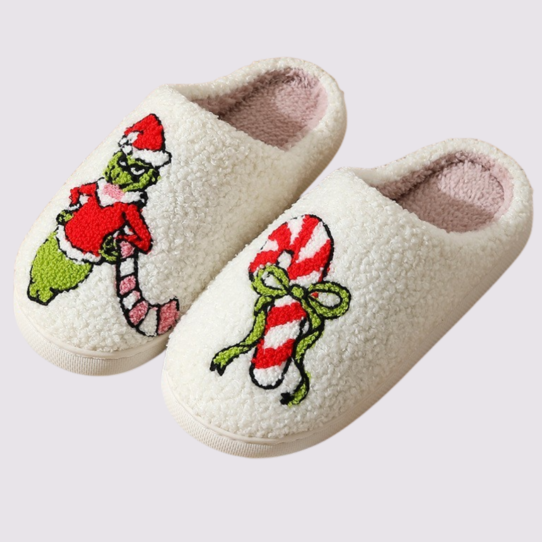 Grinch Holiday Slippers
