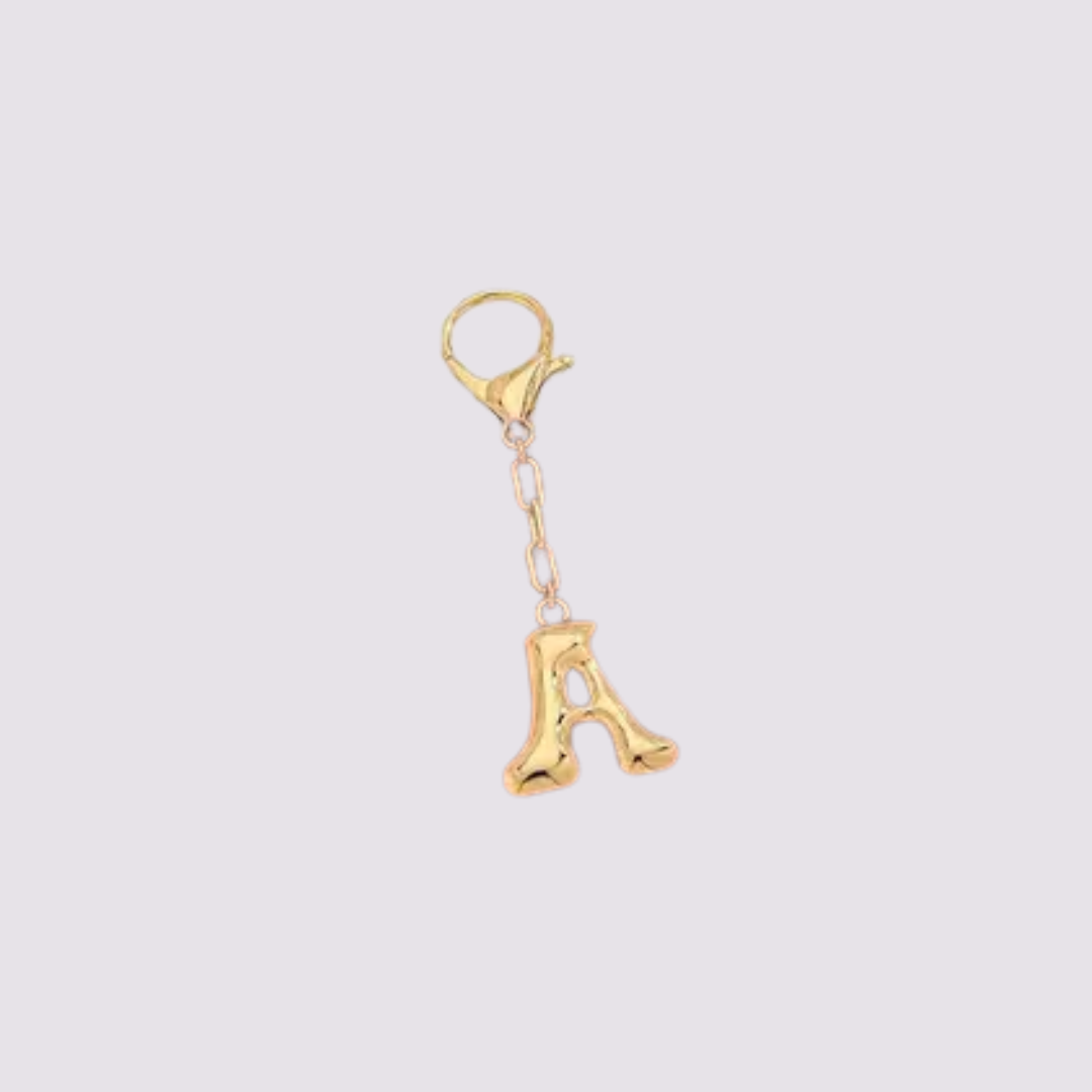 Bubble Letter Keychain