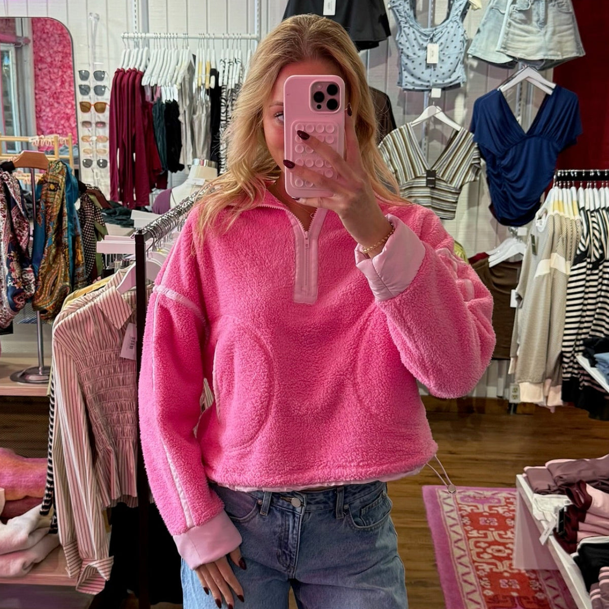Leilani Half-Zip Fleece Pullover