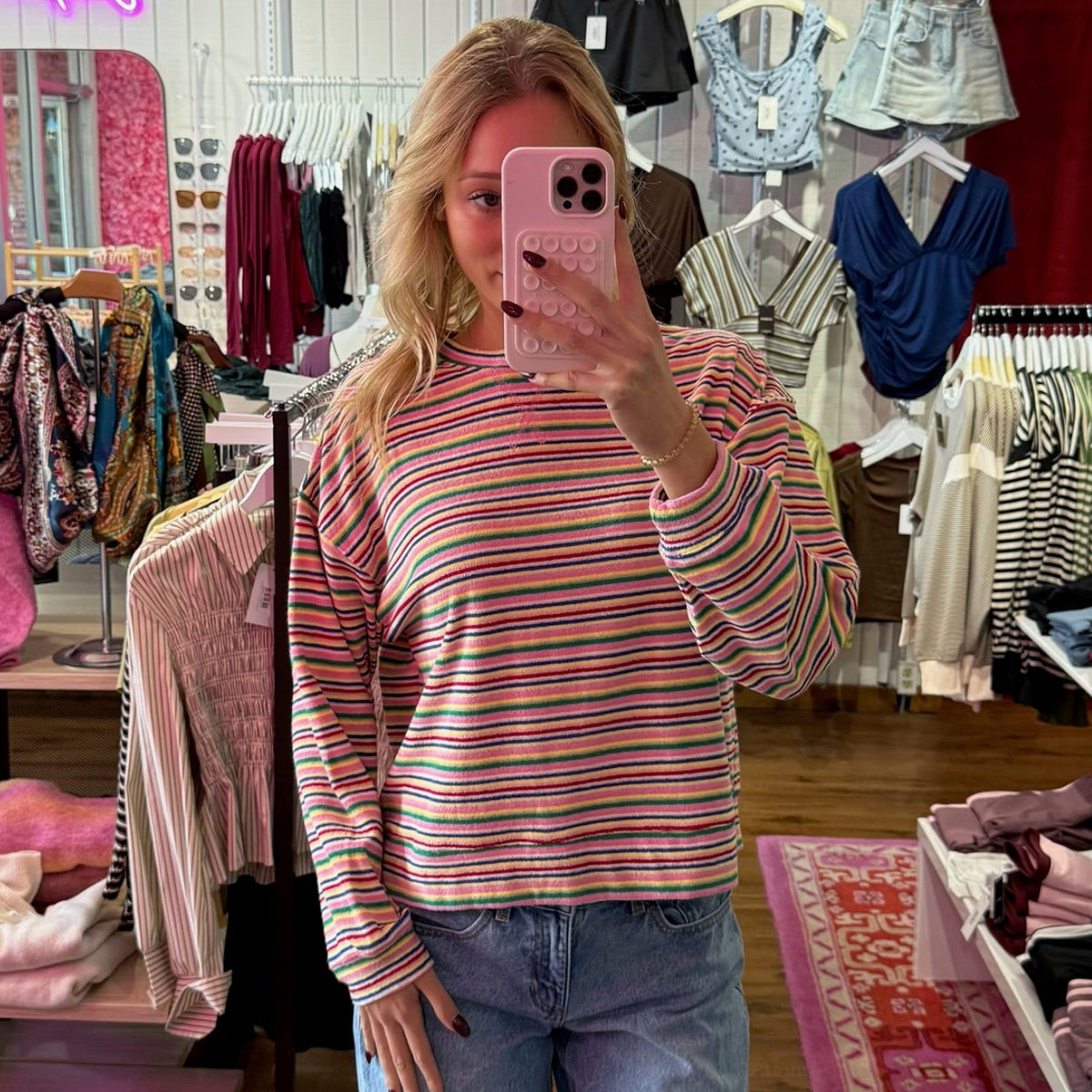 Nalani Multi-Color Terry Sweater