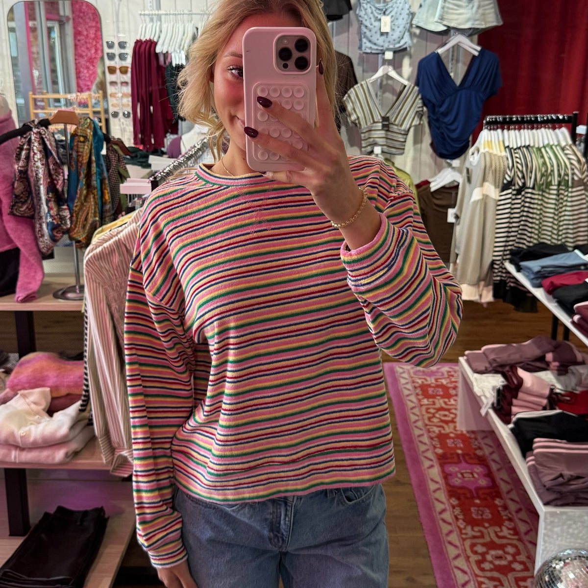 Nalani Multi-Color Terry Sweater