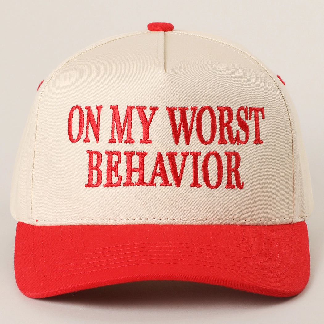 On My Worst Behavior Hat
