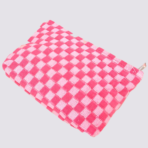 Checkered Clutch Bag