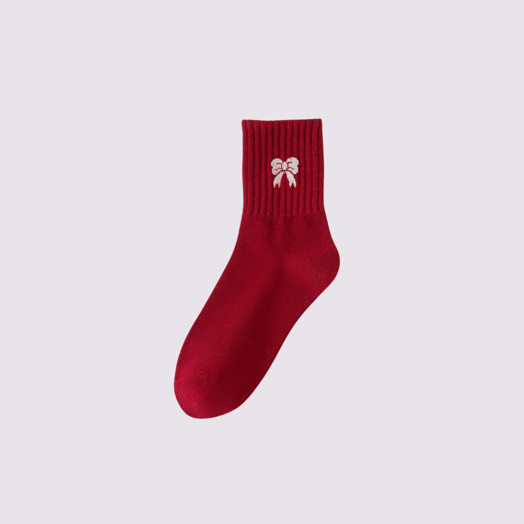 Red Bow Socks