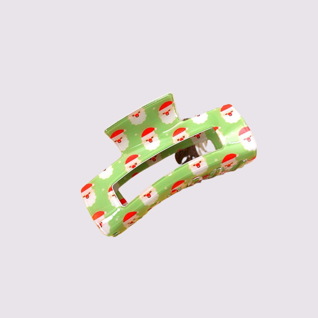 Santa Holiday Hair Clip