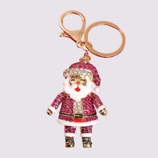 Santa Keychain Bag Charm