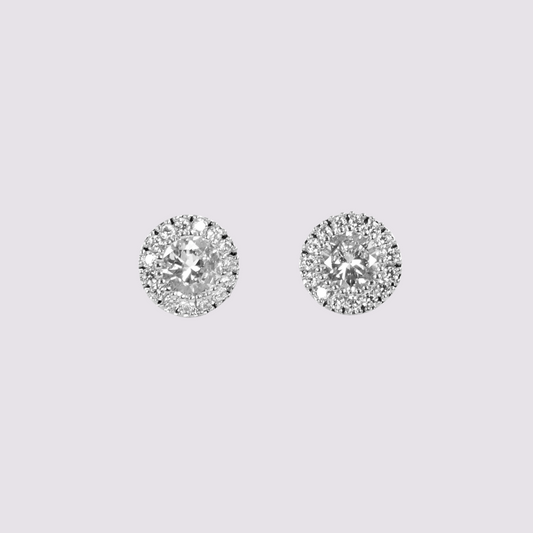 Gold-Dipped Rhinestone Earring
