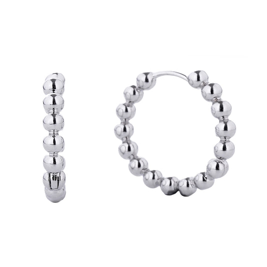 Ball Hoop Earrings
