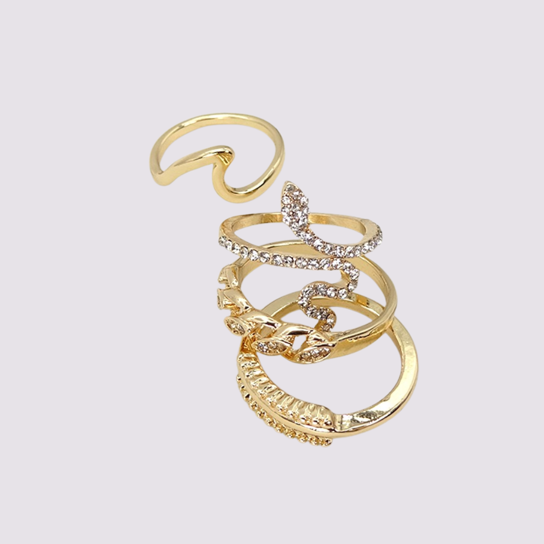 Snake 4 Ring Set